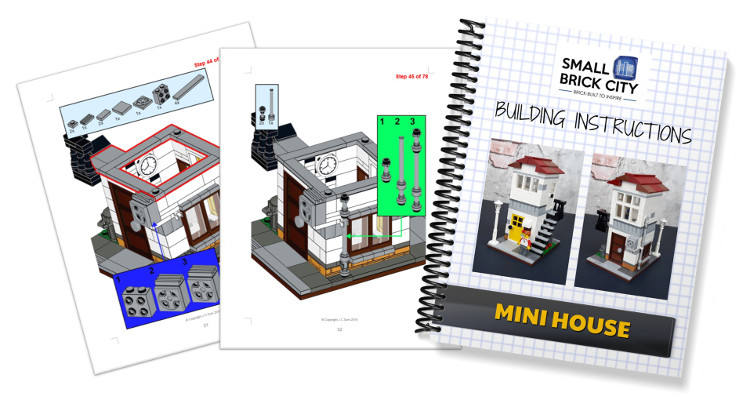 FREE LEGO Mini House Building Instructions Small Brick City