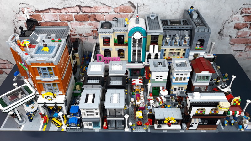 How to Build a LEGO City with Just TWO LEGO Modular Buildings